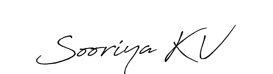 It looks lik you need a new signature style for name Sooriya K V. Design unique handwritten (Antro_Vectra_Bolder) signature with our free signature maker in just a few clicks. Sooriya K V signature style 7 images and pictures png