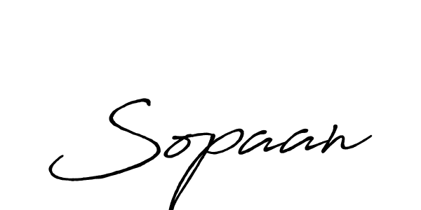 Make a beautiful signature design for name Sopaan. With this signature (Antro_Vectra_Bolder) style, you can create a handwritten signature for free. Sopaan signature style 7 images and pictures png