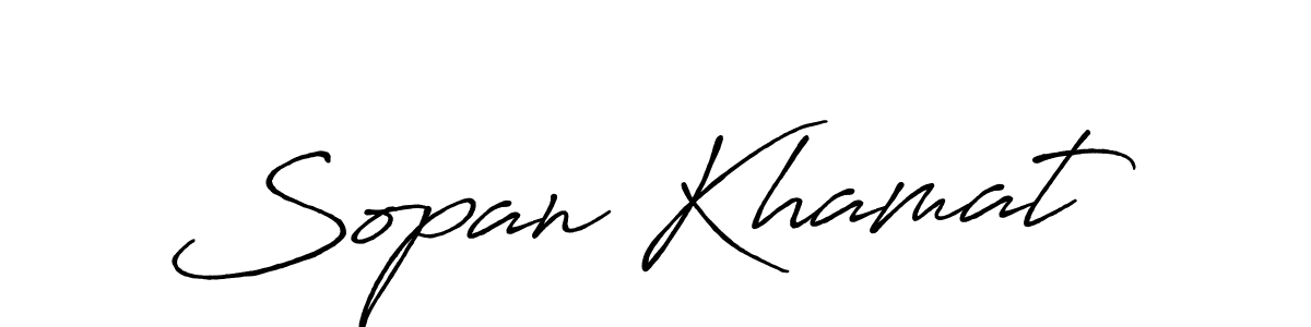 Antro_Vectra_Bolder is a professional signature style that is perfect for those who want to add a touch of class to their signature. It is also a great choice for those who want to make their signature more unique. Get Sopan Khamat name to fancy signature for free. Sopan Khamat signature style 7 images and pictures png