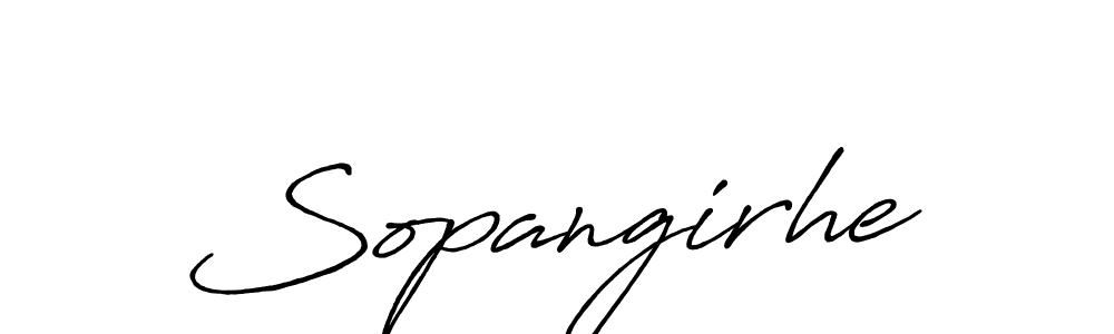 How to make Sopangirhe signature? Antro_Vectra_Bolder is a professional autograph style. Create handwritten signature for Sopangirhe name. Sopangirhe signature style 7 images and pictures png