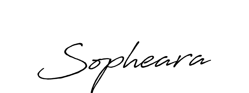 Sopheara stylish signature style. Best Handwritten Sign (Antro_Vectra_Bolder) for my name. Handwritten Signature Collection Ideas for my name Sopheara. Sopheara signature style 7 images and pictures png