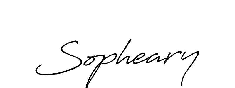 Create a beautiful signature design for name Sopheary. With this signature (Antro_Vectra_Bolder) fonts, you can make a handwritten signature for free. Sopheary signature style 7 images and pictures png