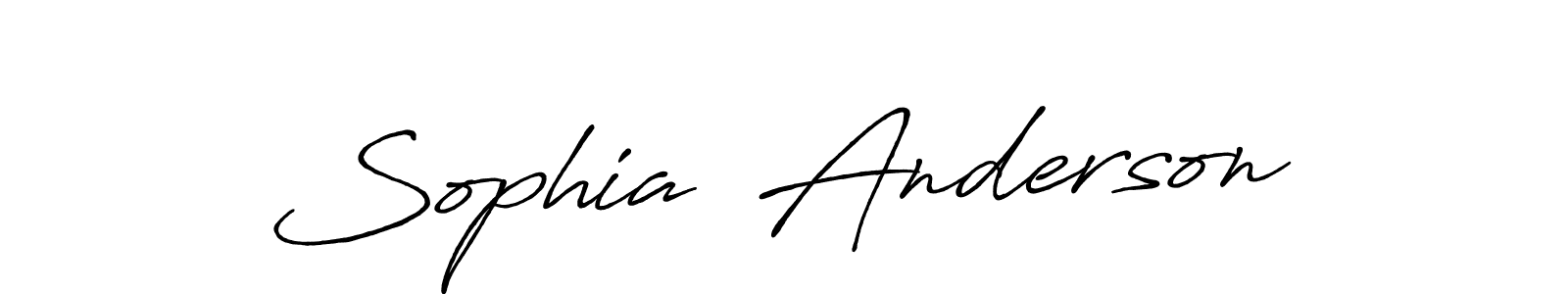 Similarly Antro_Vectra_Bolder is the best handwritten signature design. Signature creator online .You can use it as an online autograph creator for name Sophia  Anderson. Sophia  Anderson signature style 7 images and pictures png