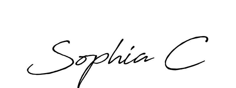 Also we have Sophia C name is the best signature style. Create professional handwritten signature collection using Antro_Vectra_Bolder autograph style. Sophia C signature style 7 images and pictures png