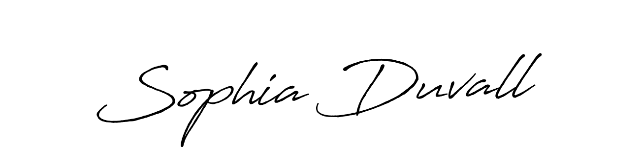 How to make Sophia Duvall name signature. Use Antro_Vectra_Bolder style for creating short signs online. This is the latest handwritten sign. Sophia Duvall signature style 7 images and pictures png