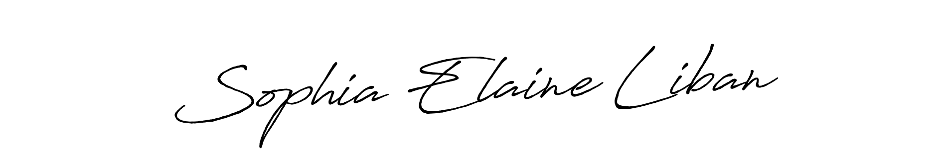 It looks lik you need a new signature style for name Sophia Elaine Liban. Design unique handwritten (Antro_Vectra_Bolder) signature with our free signature maker in just a few clicks. Sophia Elaine Liban signature style 7 images and pictures png