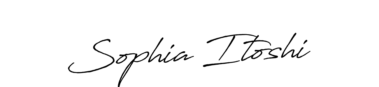 Use a signature maker to create a handwritten signature online. With this signature software, you can design (Antro_Vectra_Bolder) your own signature for name Sophia Itoshi. Sophia Itoshi signature style 7 images and pictures png