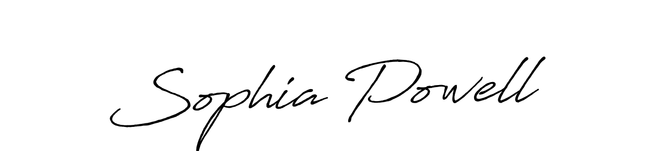 How to make Sophia Powell name signature. Use Antro_Vectra_Bolder style for creating short signs online. This is the latest handwritten sign. Sophia Powell signature style 7 images and pictures png