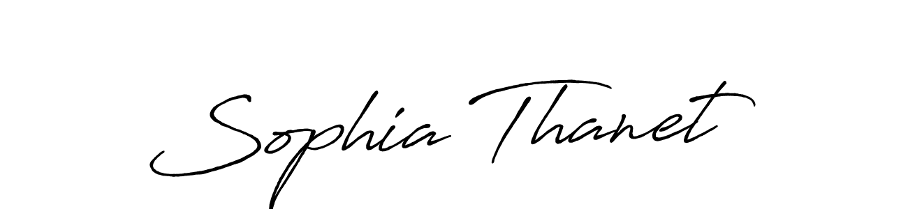 Design your own signature with our free online signature maker. With this signature software, you can create a handwritten (Antro_Vectra_Bolder) signature for name Sophia Thanet. Sophia Thanet signature style 7 images and pictures png