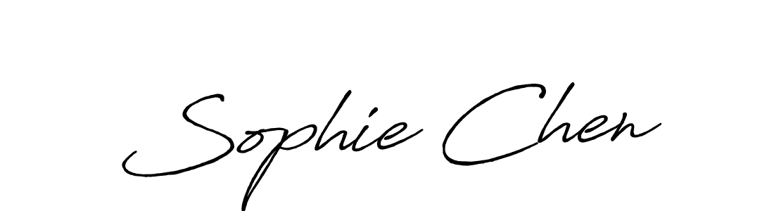 How to make Sophie Chen signature? Antro_Vectra_Bolder is a professional autograph style. Create handwritten signature for Sophie Chen name. Sophie Chen signature style 7 images and pictures png