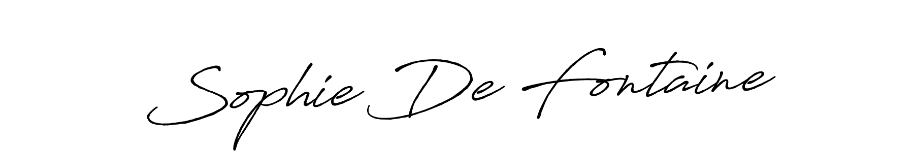 if you are searching for the best signature style for your name Sophie De Fontaine. so please give up your signature search. here we have designed multiple signature styles  using Antro_Vectra_Bolder. Sophie De Fontaine signature style 7 images and pictures png