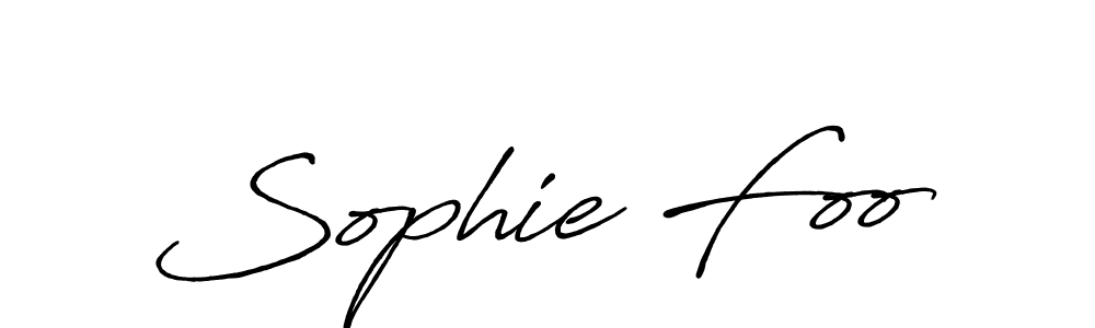 You should practise on your own different ways (Antro_Vectra_Bolder) to write your name (Sophie Foo) in signature. don't let someone else do it for you. Sophie Foo signature style 7 images and pictures png