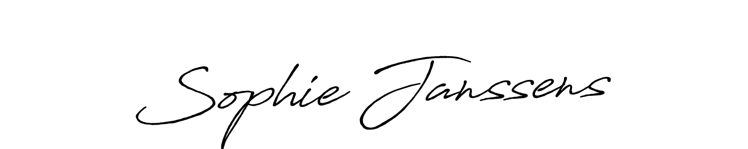 Create a beautiful signature design for name Sophie Janssens. With this signature (Antro_Vectra_Bolder) fonts, you can make a handwritten signature for free. Sophie Janssens signature style 7 images and pictures png