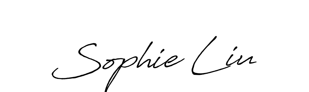 Create a beautiful signature design for name Sophie Liu. With this signature (Antro_Vectra_Bolder) fonts, you can make a handwritten signature for free. Sophie Liu signature style 7 images and pictures png