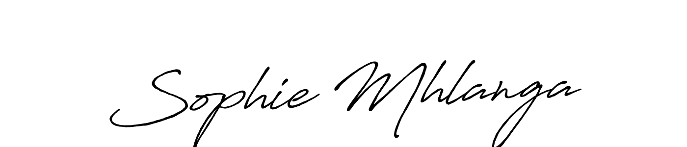 Sophie Mhlanga stylish signature style. Best Handwritten Sign (Antro_Vectra_Bolder) for my name. Handwritten Signature Collection Ideas for my name Sophie Mhlanga. Sophie Mhlanga signature style 7 images and pictures png