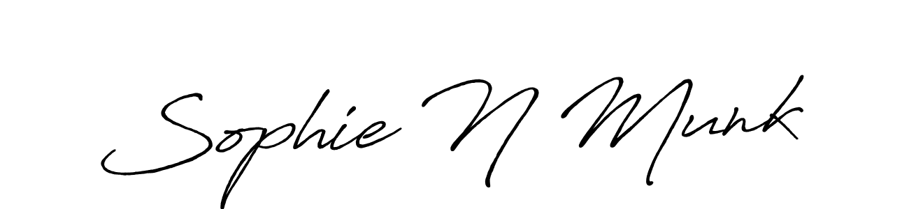 How to Draw Sophie N Munk signature style? Antro_Vectra_Bolder is a latest design signature styles for name Sophie N Munk. Sophie N Munk signature style 7 images and pictures png