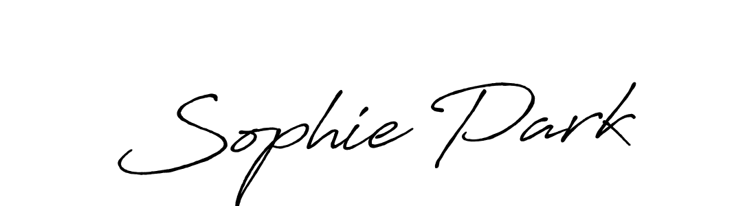 You should practise on your own different ways (Antro_Vectra_Bolder) to write your name (Sophie Park) in signature. don't let someone else do it for you. Sophie Park signature style 7 images and pictures png