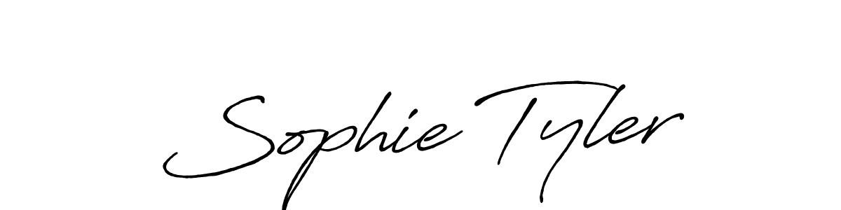 Use a signature maker to create a handwritten signature online. With this signature software, you can design (Antro_Vectra_Bolder) your own signature for name Sophie Tyler. Sophie Tyler signature style 7 images and pictures png
