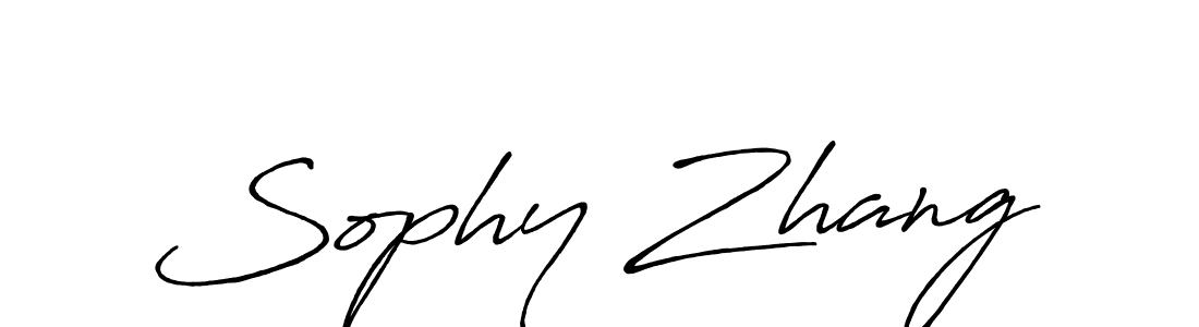 Sophy Zhang stylish signature style. Best Handwritten Sign (Antro_Vectra_Bolder) for my name. Handwritten Signature Collection Ideas for my name Sophy Zhang. Sophy Zhang signature style 7 images and pictures png