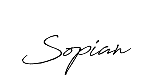 It looks lik you need a new signature style for name Sopian. Design unique handwritten (Antro_Vectra_Bolder) signature with our free signature maker in just a few clicks. Sopian signature style 7 images and pictures png