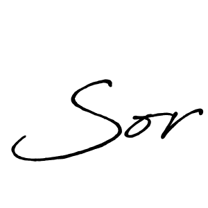 The best way (Antro_Vectra_Bolder) to make a short signature is to pick only two or three words in your name. The name Sor include a total of six letters. For converting this name. Sor signature style 7 images and pictures png