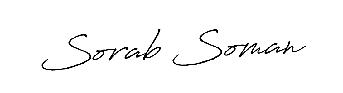 Similarly Antro_Vectra_Bolder is the best handwritten signature design. Signature creator online .You can use it as an online autograph creator for name Sorab Soman. Sorab Soman signature style 7 images and pictures png