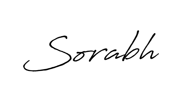 Design your own signature with our free online signature maker. With this signature software, you can create a handwritten (Antro_Vectra_Bolder) signature for name Sorabh. Sorabh signature style 7 images and pictures png