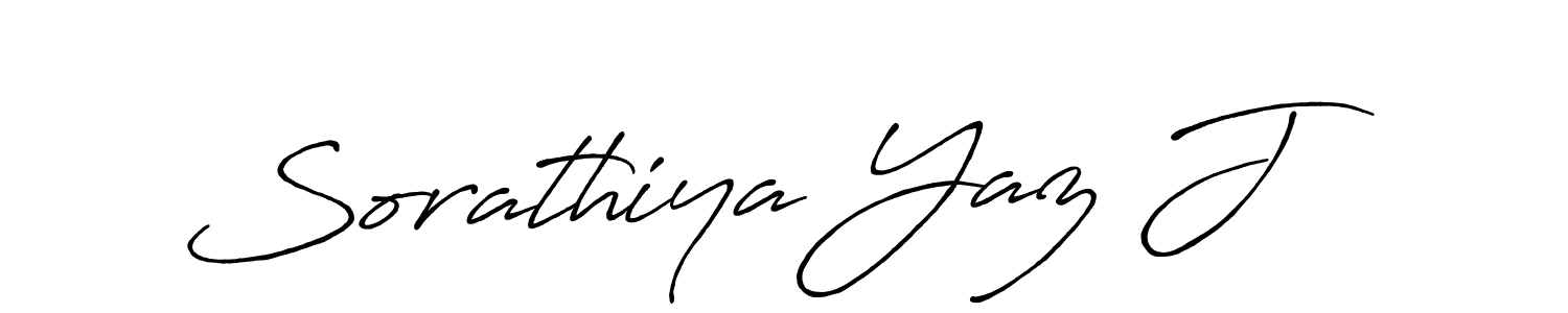 How to make Sorathiya Yaz J signature? Antro_Vectra_Bolder is a professional autograph style. Create handwritten signature for Sorathiya Yaz J name. Sorathiya Yaz J signature style 7 images and pictures png