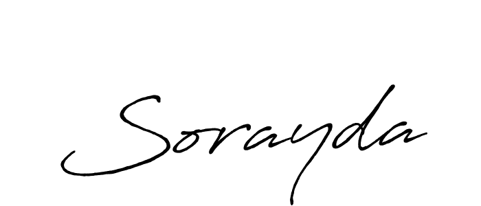 Use a signature maker to create a handwritten signature online. With this signature software, you can design (Antro_Vectra_Bolder) your own signature for name Sorayda. Sorayda signature style 7 images and pictures png