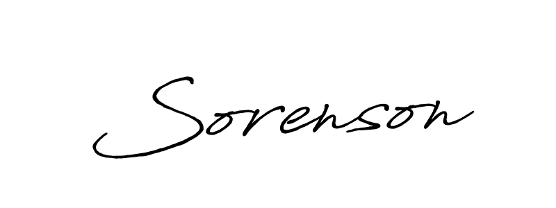 How to make Sorenson signature? Antro_Vectra_Bolder is a professional autograph style. Create handwritten signature for Sorenson name. Sorenson signature style 7 images and pictures png