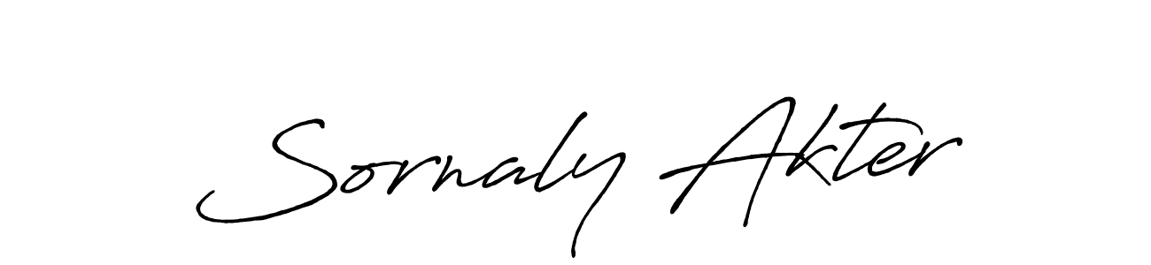 Design your own signature with our free online signature maker. With this signature software, you can create a handwritten (Antro_Vectra_Bolder) signature for name Sornaly Akter. Sornaly Akter signature style 7 images and pictures png