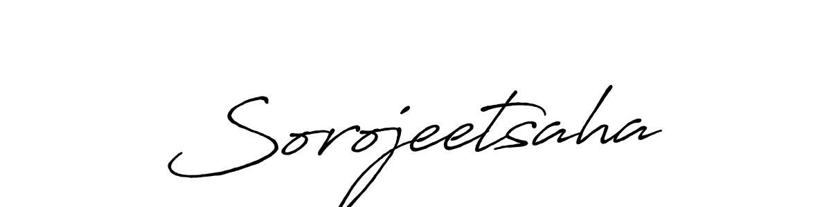 Design your own signature with our free online signature maker. With this signature software, you can create a handwritten (Antro_Vectra_Bolder) signature for name Sorojeetsaha. Sorojeetsaha signature style 7 images and pictures png