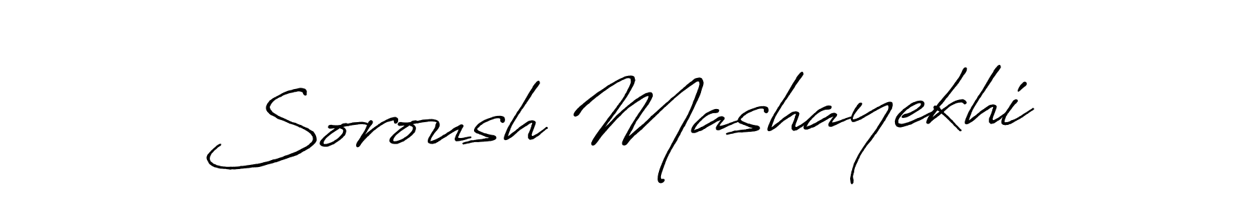 Make a short Soroush Mashayekhi signature style. Manage your documents anywhere anytime using Antro_Vectra_Bolder. Create and add eSignatures, submit forms, share and send files easily. Soroush Mashayekhi signature style 7 images and pictures png