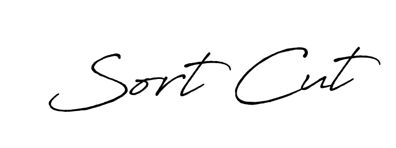 The best way (Antro_Vectra_Bolder) to make a short signature is to pick only two or three words in your name. The name Sort Cut include a total of six letters. For converting this name. Sort Cut signature style 7 images and pictures png