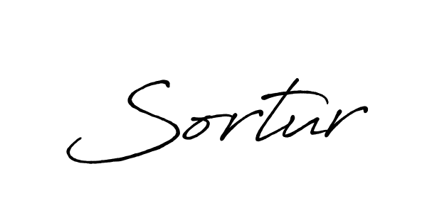 How to make Sortur name signature. Use Antro_Vectra_Bolder style for creating short signs online. This is the latest handwritten sign. Sortur signature style 7 images and pictures png