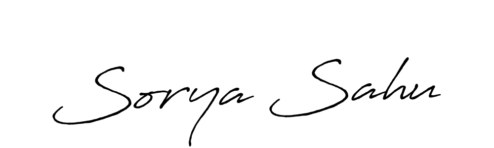 How to make Sorya Sahu signature? Antro_Vectra_Bolder is a professional autograph style. Create handwritten signature for Sorya Sahu name. Sorya Sahu signature style 7 images and pictures png