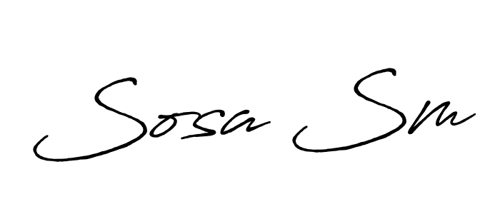 You should practise on your own different ways (Antro_Vectra_Bolder) to write your name (Sosa Sm) in signature. don't let someone else do it for you. Sosa Sm signature style 7 images and pictures png