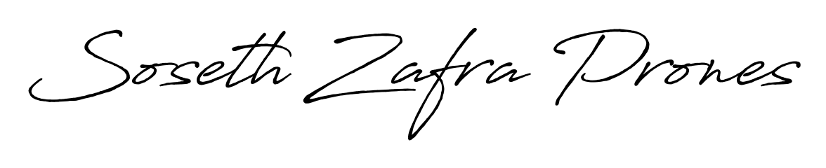 The Antro_Vectra_Bolder font transforms the name Soseth Zafra Prones into an executive sign with sharp precision and distinguished character. Soseth Zafra Prones signature style 7 images and pictures png