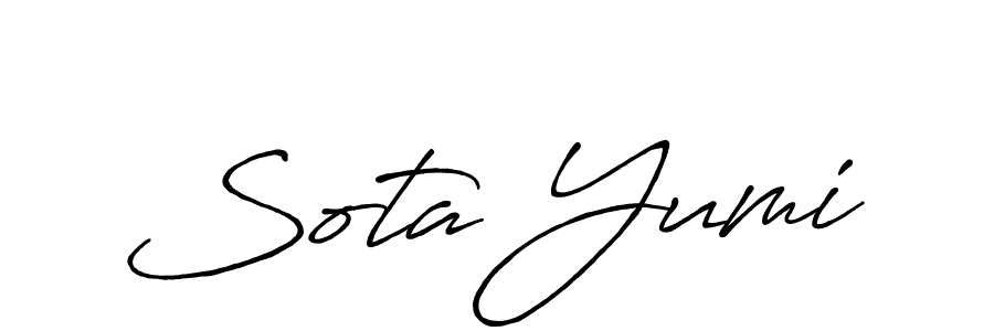 It looks lik you need a new signature style for name Sota Yumi. Design unique handwritten (Antro_Vectra_Bolder) signature with our free signature maker in just a few clicks. Sota Yumi signature style 7 images and pictures png