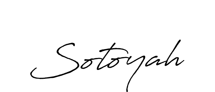 Design your own signature with our free online signature maker. With this signature software, you can create a handwritten (Antro_Vectra_Bolder) signature for name Sotoyah. Sotoyah signature style 7 images and pictures png