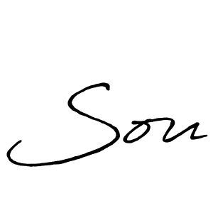 Design your own signature with our free online signature maker. With this signature software, you can create a handwritten (Antro_Vectra_Bolder) signature for name Sou. Sou signature style 7 images and pictures png