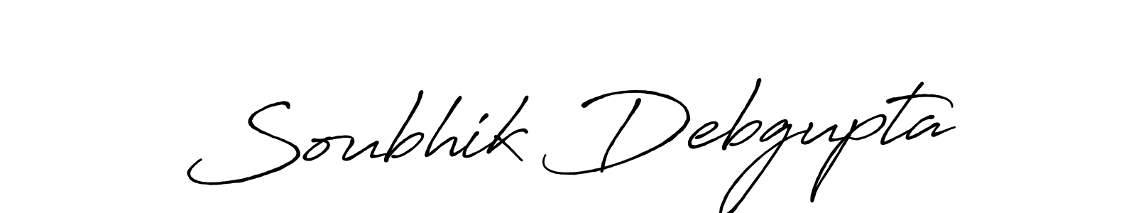 Antro_Vectra_Bolder is a professional signature style that is perfect for those who want to add a touch of class to their signature. It is also a great choice for those who want to make their signature more unique. Get Soubhik Debgupta name to fancy signature for free. Soubhik Debgupta signature style 7 images and pictures png