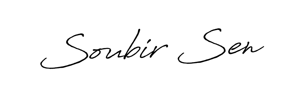 How to make Soubir Sen signature? Antro_Vectra_Bolder is a professional autograph style. Create handwritten signature for Soubir Sen name. Soubir Sen signature style 7 images and pictures png