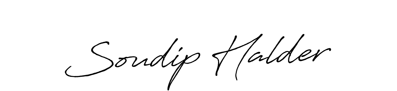 Design your own signature with our free online signature maker. With this signature software, you can create a handwritten (Antro_Vectra_Bolder) signature for name Soudip Halder. Soudip Halder signature style 7 images and pictures png