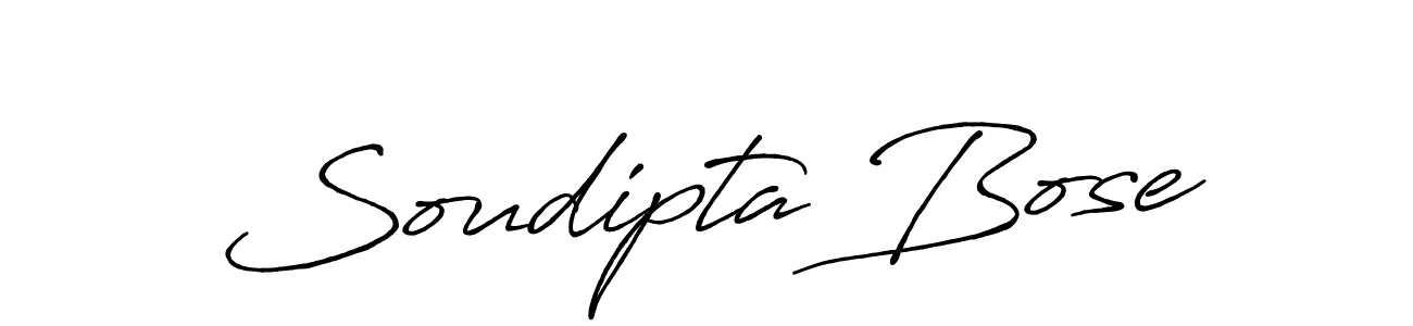 Use a signature maker to create a handwritten signature online. With this signature software, you can design (Antro_Vectra_Bolder) your own signature for name Soudipta Bose. Soudipta Bose signature style 7 images and pictures png
