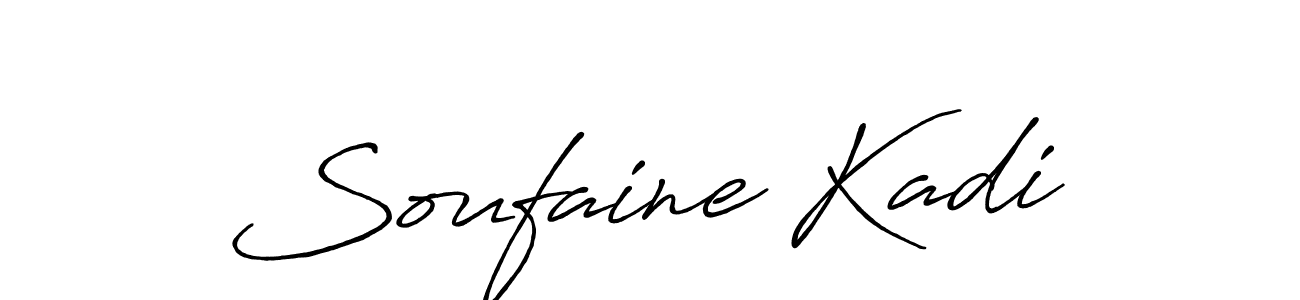 Design your own signature with our free online signature maker. With this signature software, you can create a handwritten (Antro_Vectra_Bolder) signature for name Soufaine Kadi. Soufaine Kadi signature style 7 images and pictures png