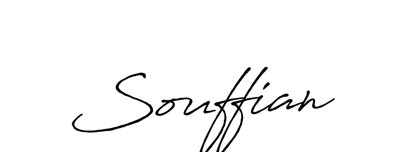 Use a signature maker to create a handwritten signature online. With this signature software, you can design (Antro_Vectra_Bolder) your own signature for name Souffian. Souffian signature style 7 images and pictures png