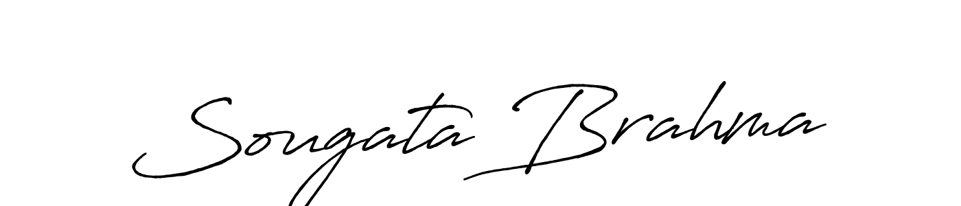 Design your own signature with our free online signature maker. With this signature software, you can create a handwritten (Antro_Vectra_Bolder) signature for name Sougata Brahma. Sougata Brahma signature style 7 images and pictures png