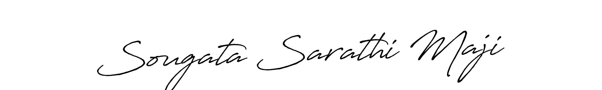 You should practise on your own different ways (Antro_Vectra_Bolder) to write your name (Sougata Sarathi Maji) in signature. don't let someone else do it for you. Sougata Sarathi Maji signature style 7 images and pictures png