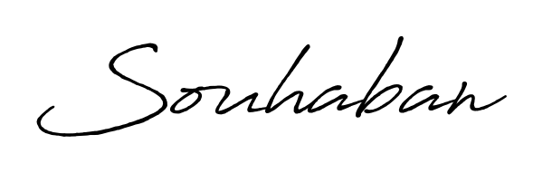 Generate high-definition signature styles for Souhaban. The Antro_Vectra_Bolder typeface ensures crisp legibility and sophisticated design. Souhaban signature style 7 images and pictures png